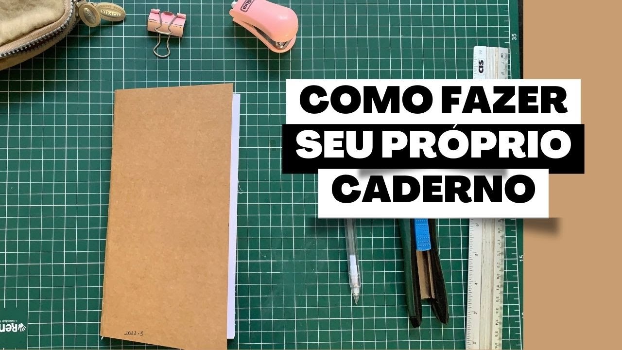 Como fazer o próprio caderno para Diário, Bullet Journal e Commonplace ...