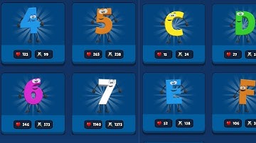 "Merge Alphabet Lore" run(Lvl 60+)Battle Game | Merge Blue Monster |Merge number Lore |nidko gamesng