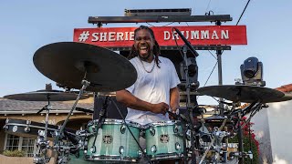 Using his Truck as Stage, Man Drums up Cheers in Quarantine