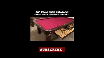 RUP Solid Wood Billiards Table with Storage Drawer #8ballpool #pool #billiards