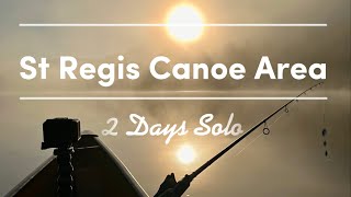 Adirondack Solo Canoe Trip – Whiteout Fog & Zero Fish In St Regis. 