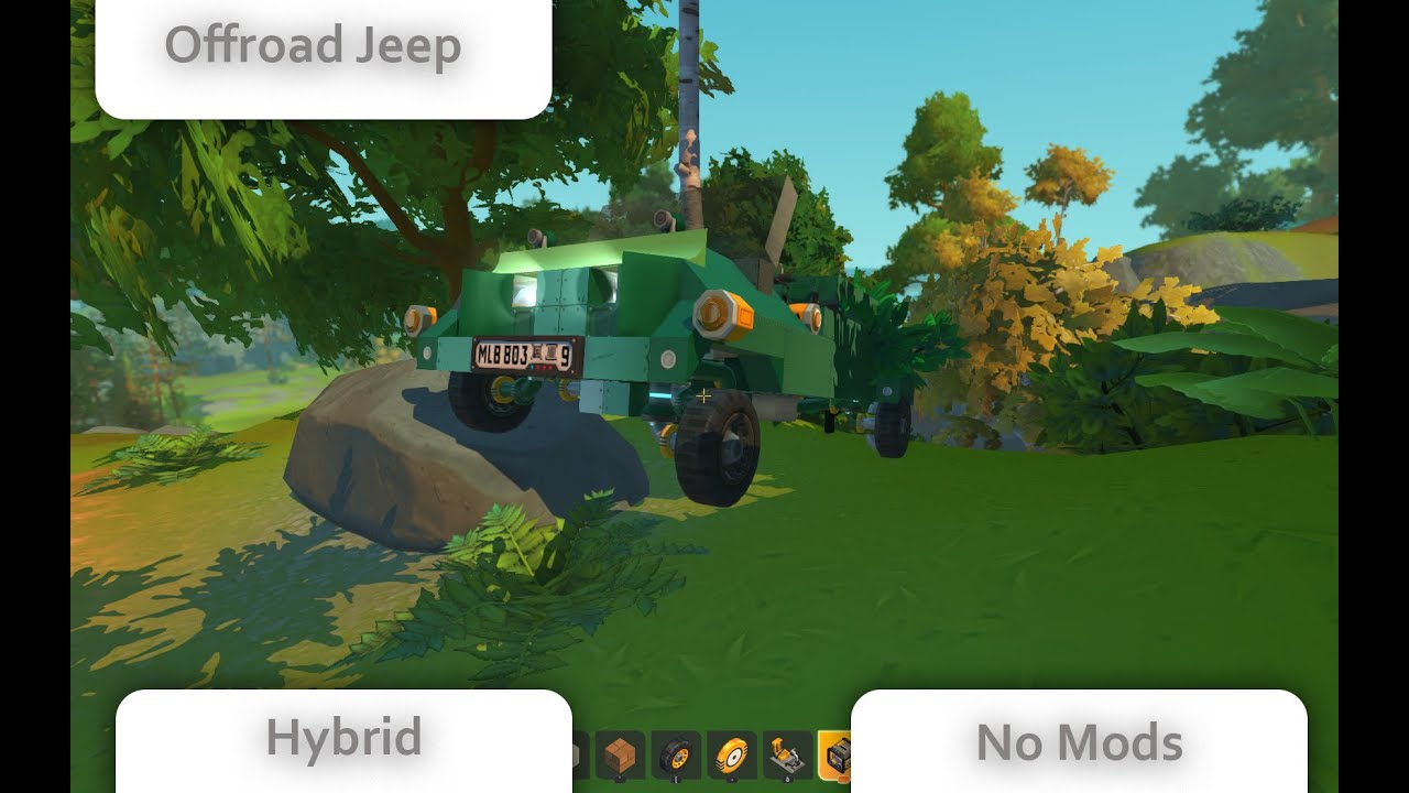 Scrap Mechanic Hybrid Jeep Showcase