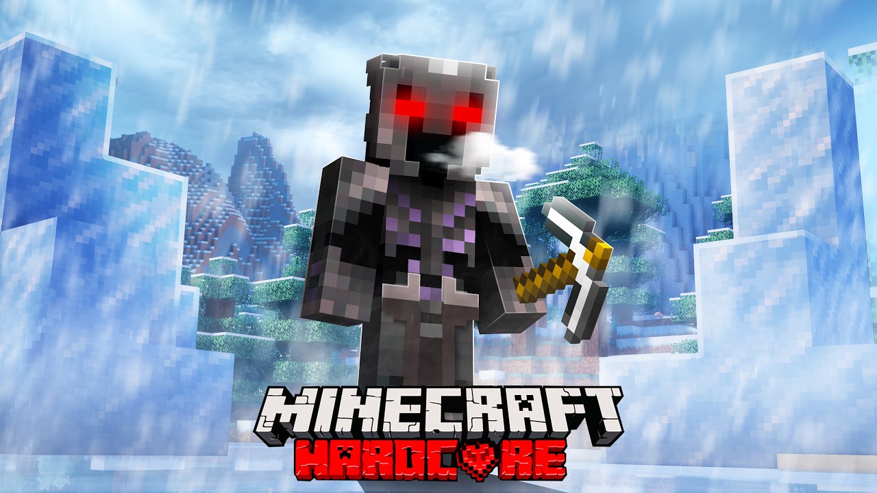 Sobreviví 100 DÍAS en la EDAD DE HIELO en Minecraft Hardcore
