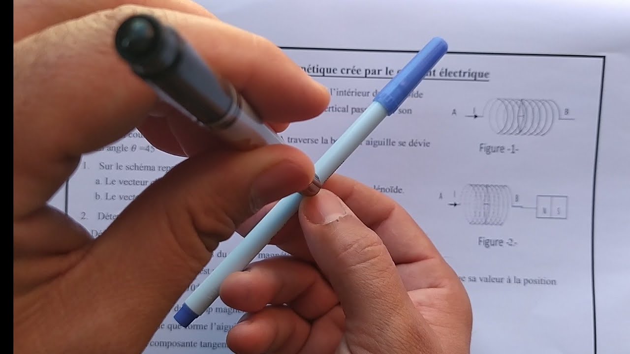 1 bac - Exercice sur le champ magnétique d'un solénoïde - تمرين حول المجال المغناطيسي لملف لولبي