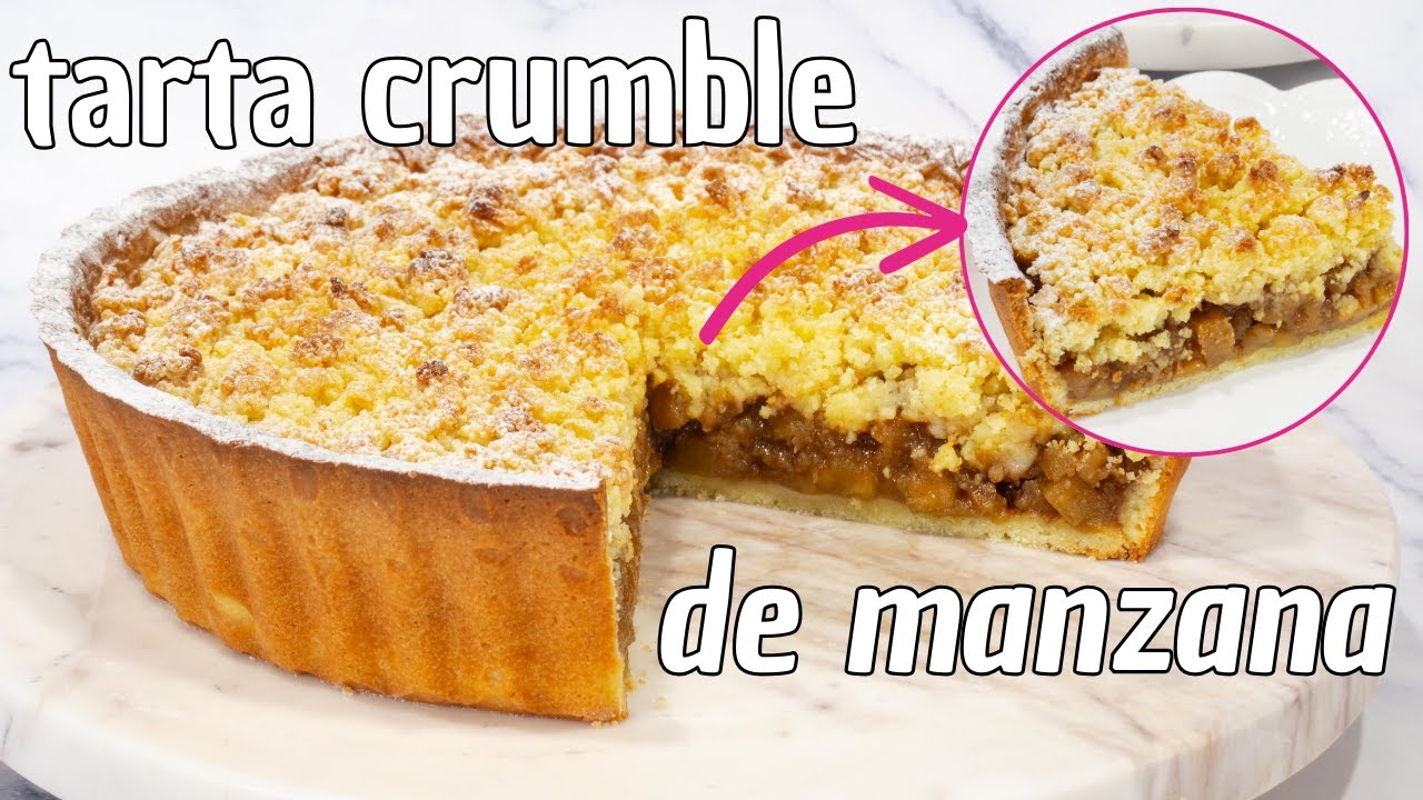🍎Tarta Crumble de Manzana🍎 ¡Receta Fácil y Deliciosa! (paso a paso)