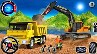OUT OF CONTROL Construction Machines - Real Simulator Excavator with Truck 3D - Android Gameplay