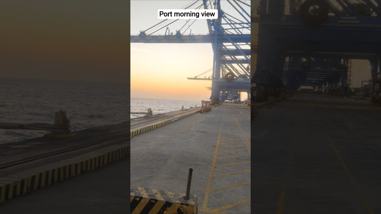 🌅⚓ Adani Port Morning View | Fresh Morning at Port 🚛💨truck driver vlogindian truck driverport life