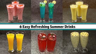 6 Easy Refreshing Summer Drinks | Chilled Summer Drink Recipe | PandS
