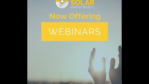 ASES Webinar: Solar Power Systems for Homeowners Workshop