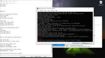 KONFIGURASI DHCP SERVER(debian7) DAN MEMBUAT WEB SERVER(debian10)