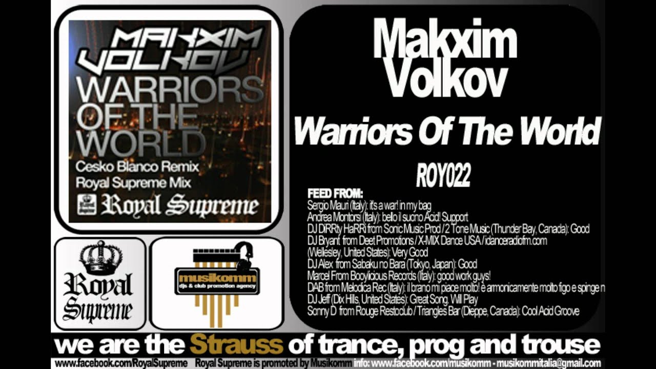 Makxim Volkov - Warriors Of The World (Cesko Blanco Remix) - YouTube Music