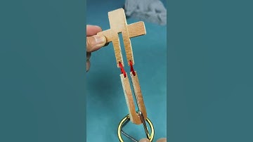 How can I quickly remove the gold ring from the cross?#iq #iqtest #puzzle