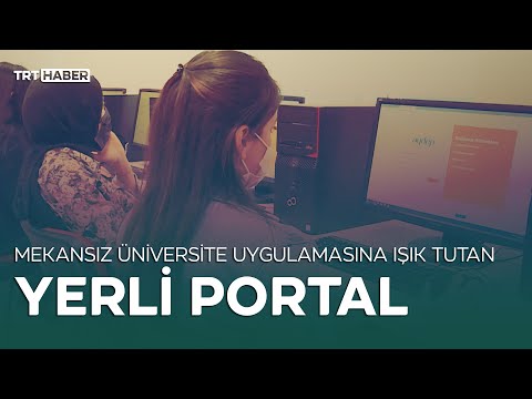 'Mekansız üniversite' uygulamasına ışık tutan yerli portal