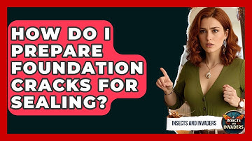 How Do I Prepare Foundation Cracks For Sealing? - Insects and Invaders