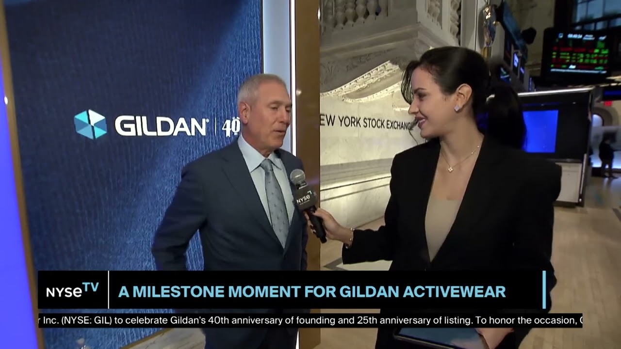 Glenn Chamandy, President + CEO of GIldan Activewear joins NYSE TV Live