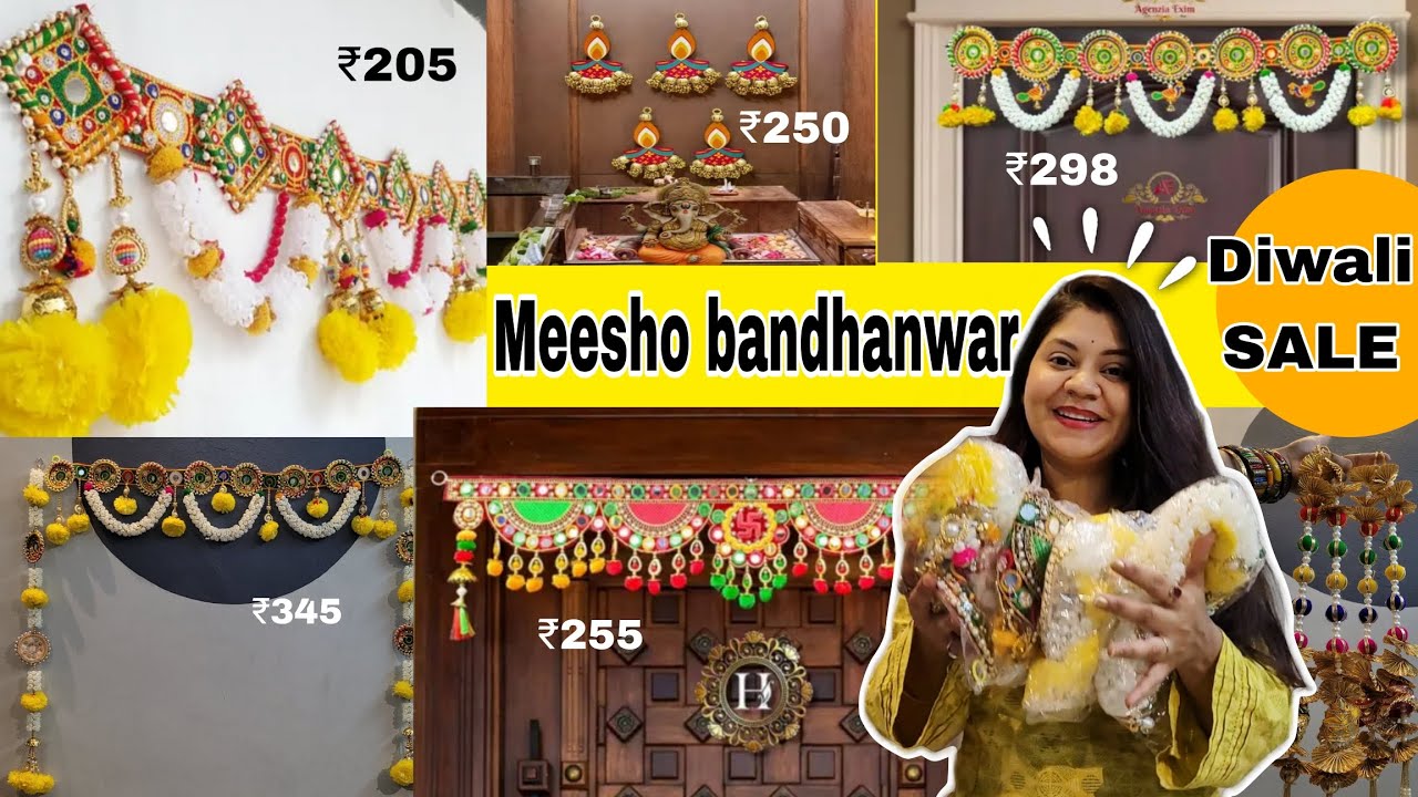 Meesho Diwali Sale | Bandhanwar and Toran for festive decor| Under Budget #homedecor #diwali2024