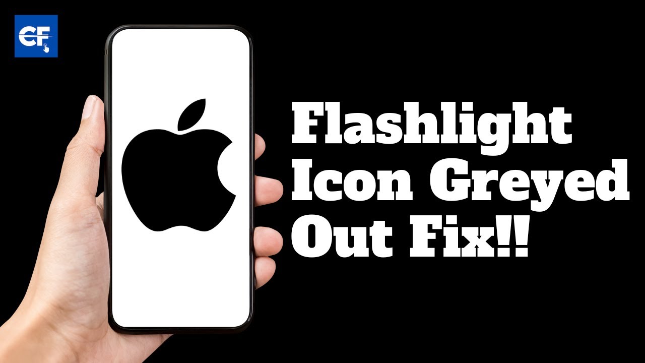 How to Fix Flashlight Icon Greyed Out on iPhone - YouTube
