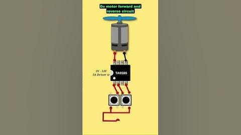 Dc motor forward and reverse circuit | Dc motor direction changer #dcmotor #forwardreverse
