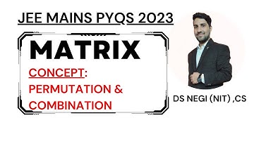 The number of square matrices of order 5 with entries from the set {0, 1}, .. #jeemains2023 #matrix