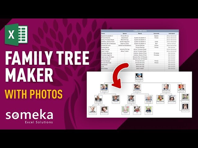 Family Tree in Excel  Creating a Family Tree Template in Excel