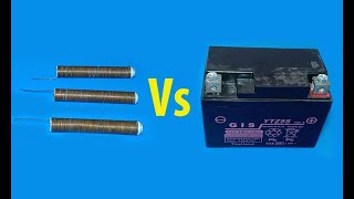 How to make 3.7V battery from copper wire , 3.7V Copper-Aluminium VS 3.7V Li-ion battery