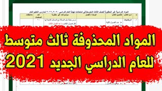 تكييف مناهج الثالث متوسط للعام الدراسي الجديد التقليص والحذف حسب قرار التربية 2021