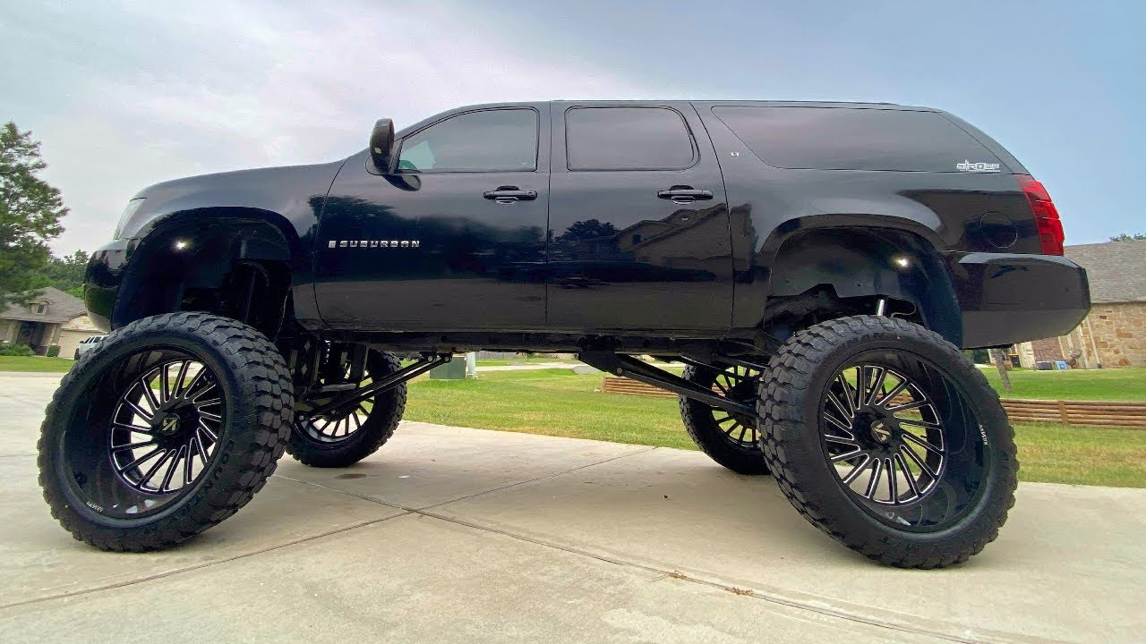 Putting 40 inch tires on the massive suburban youtube