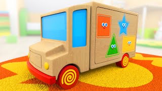 Aprende las figuras geométricas para niños en español con el Camión | Tino Juguetes & Niños Pequeños