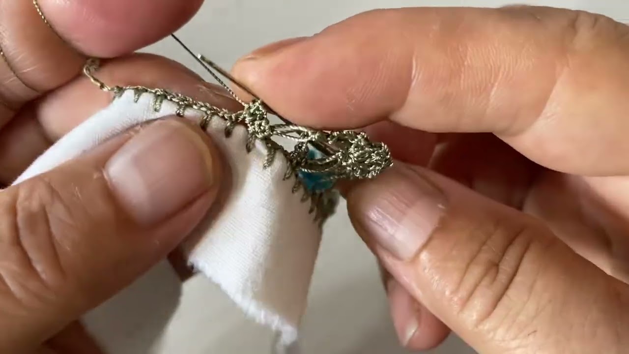 Şahane bir tığ oyası çeyizlik oya modelleri 9. Model