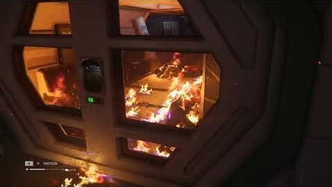 Alien Isolation: Burning 3 Looters in a Transit Station