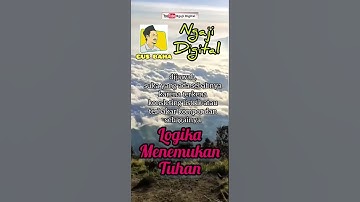 Gus Baha Logika Menemukan Tuhan #Shorts #gusbaha #ngajigusbaha #storywa