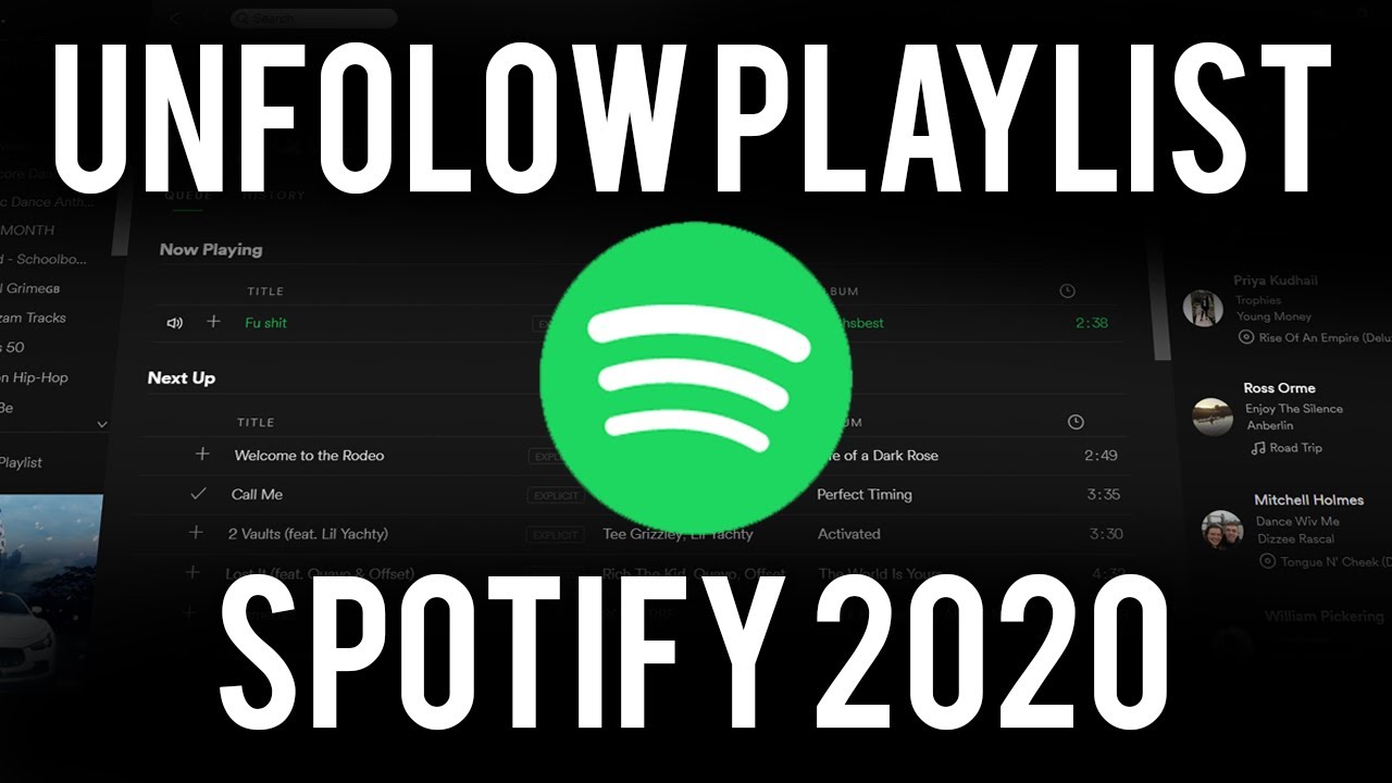 How To Unfollow a Playlist on Spotify - YouTube
