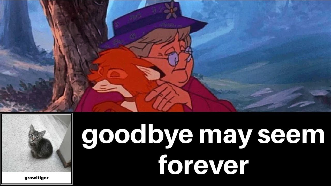 Fox And The Hound Goodbye May Seem Forever Lyrics Goodbye May Seem Forever - YouTube