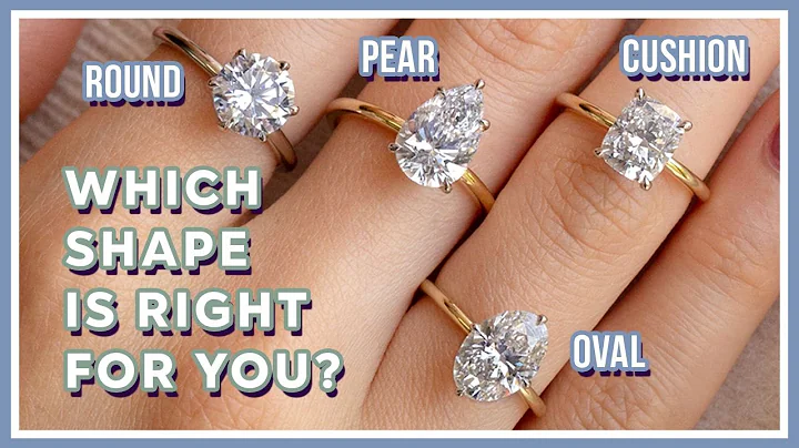 Welche Diamantenform passt zu Ihnen? | Rund vs Kissen vs Oval vs Birne Gold Platin Solitärs