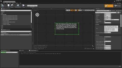 [UE4][HorizonUI] HorizonDialogueMsgTextBlock  Tutorial01: Simple Dialogue