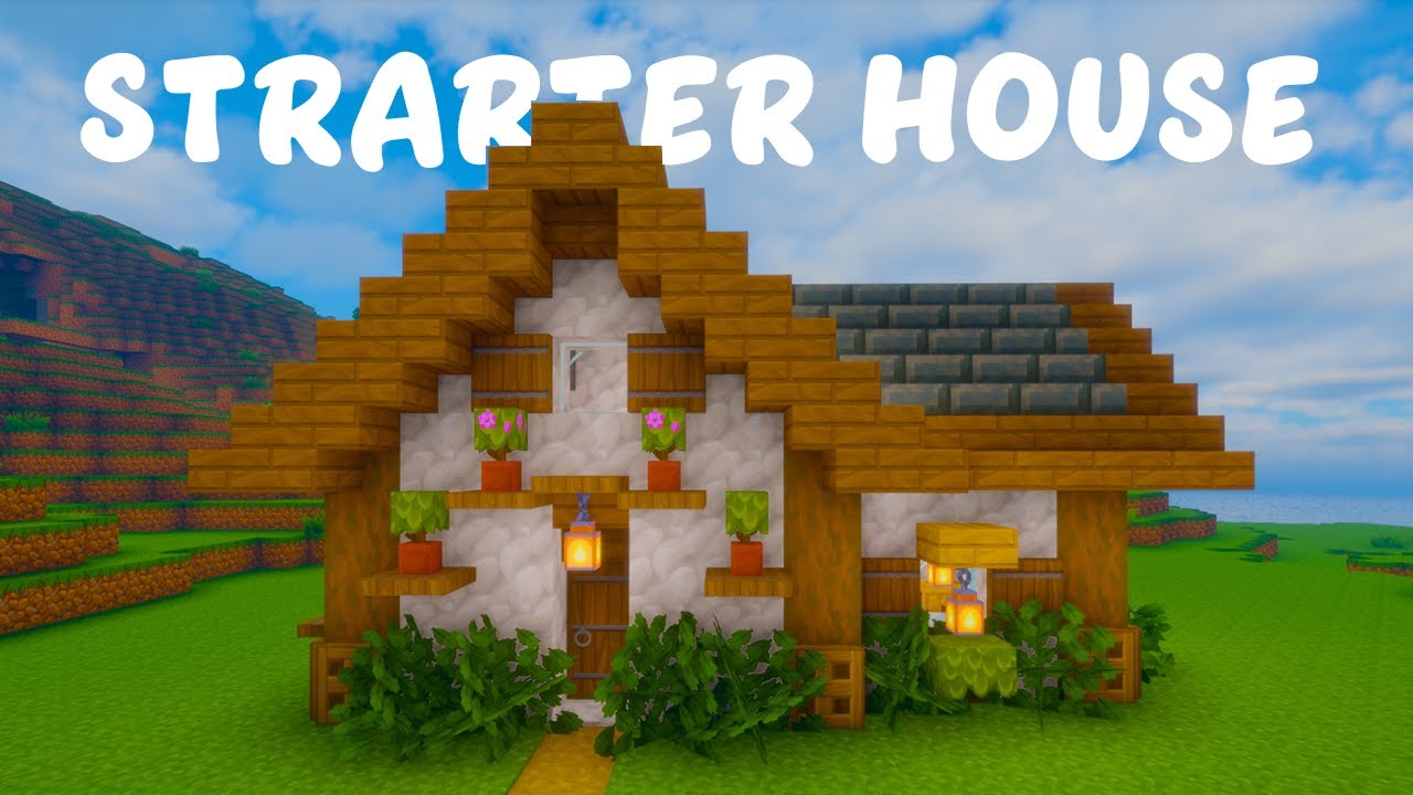 Minecraft: How To Build A Starter House | Tutorial - YouTube