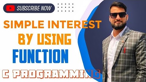 C Programming: Function to Calculate Simple Interest in NEPALI. #nebpreps #computerscience