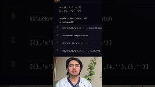 Python Quiz || List Zip