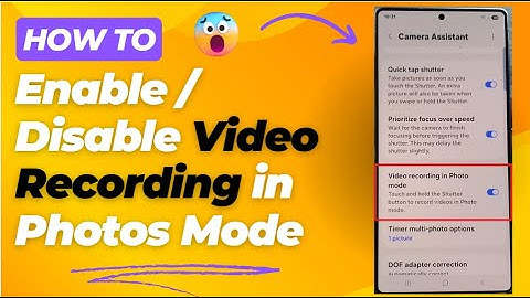 How to Enable/Disable Video Recording in Photos Mode on Galaxy S25/S25+/Ultra 🎥