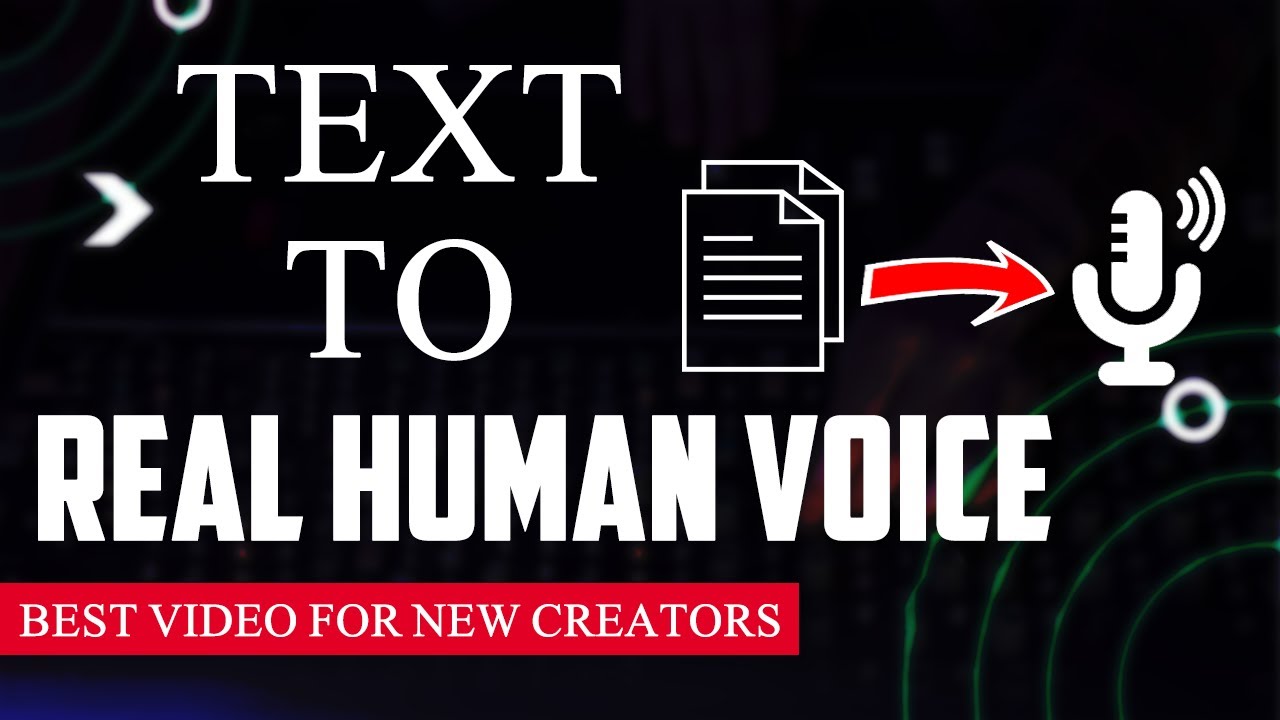 how to convert text to voice for youtube video how to make script