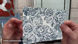Stippled Rose ONLINE Card class...6 beautiful cards with Ronda Wade