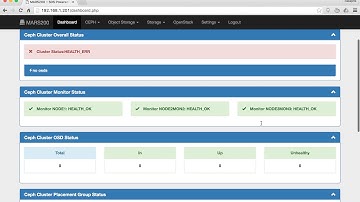 Create CEPH MON & OSD on Ambedded MARS200