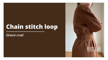 How to make a belt chain stitch loop - Grace coat