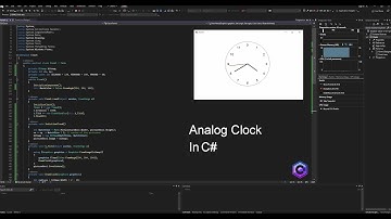 Making a clock in a program under Windows with C#: analog clock with c# language