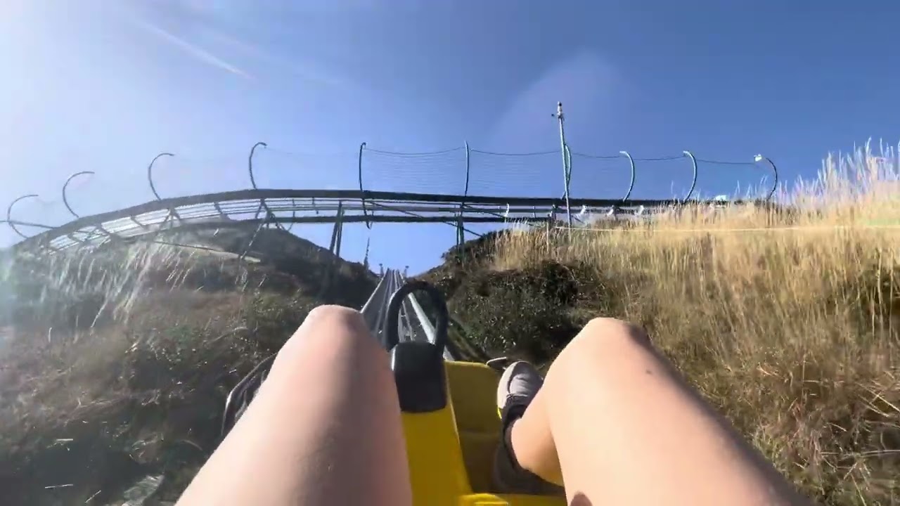 Mountain Coaster on Monte Tamaro near Lugano, Switzerland