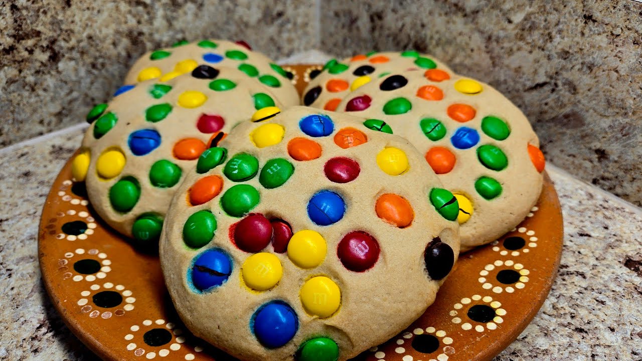 Como hacer galletas M&M riquísimas 