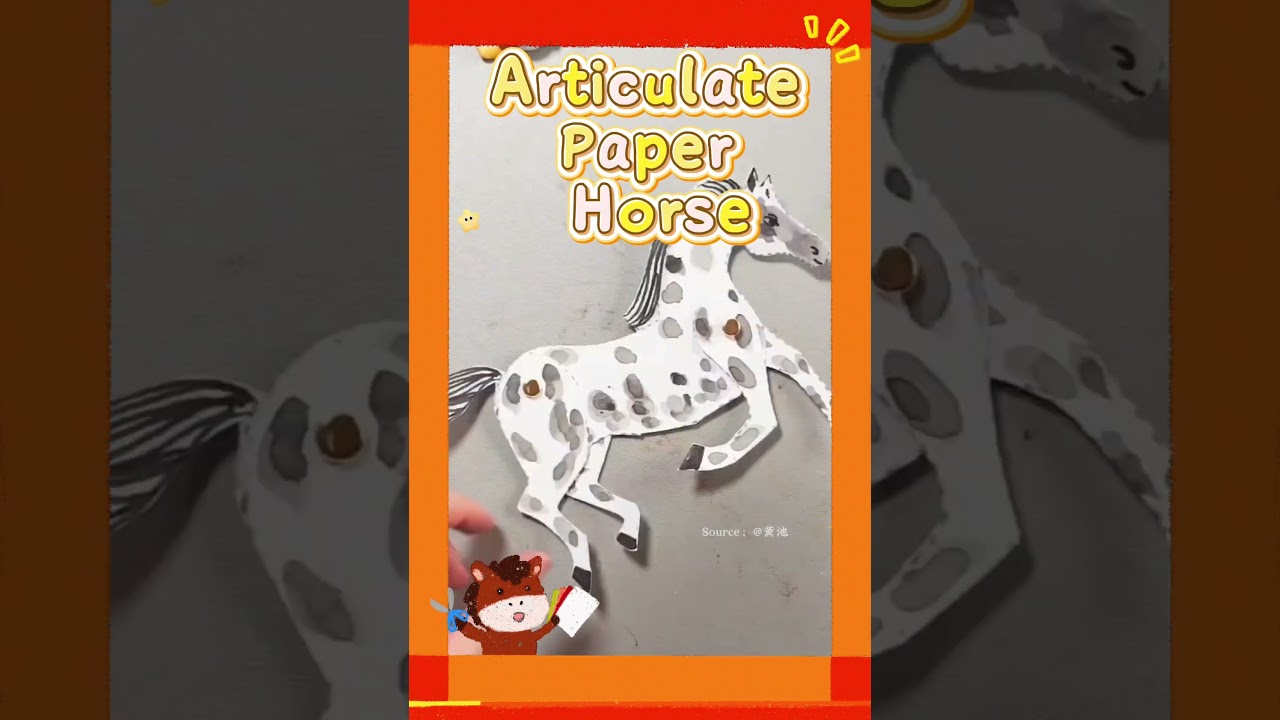 【Gallop into the Year of the Horse with 4 Easy Paper Pony Crafts! 】