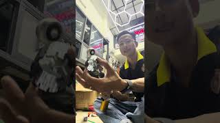 Tháo nhựa phuộc Ohlins gắn HPA