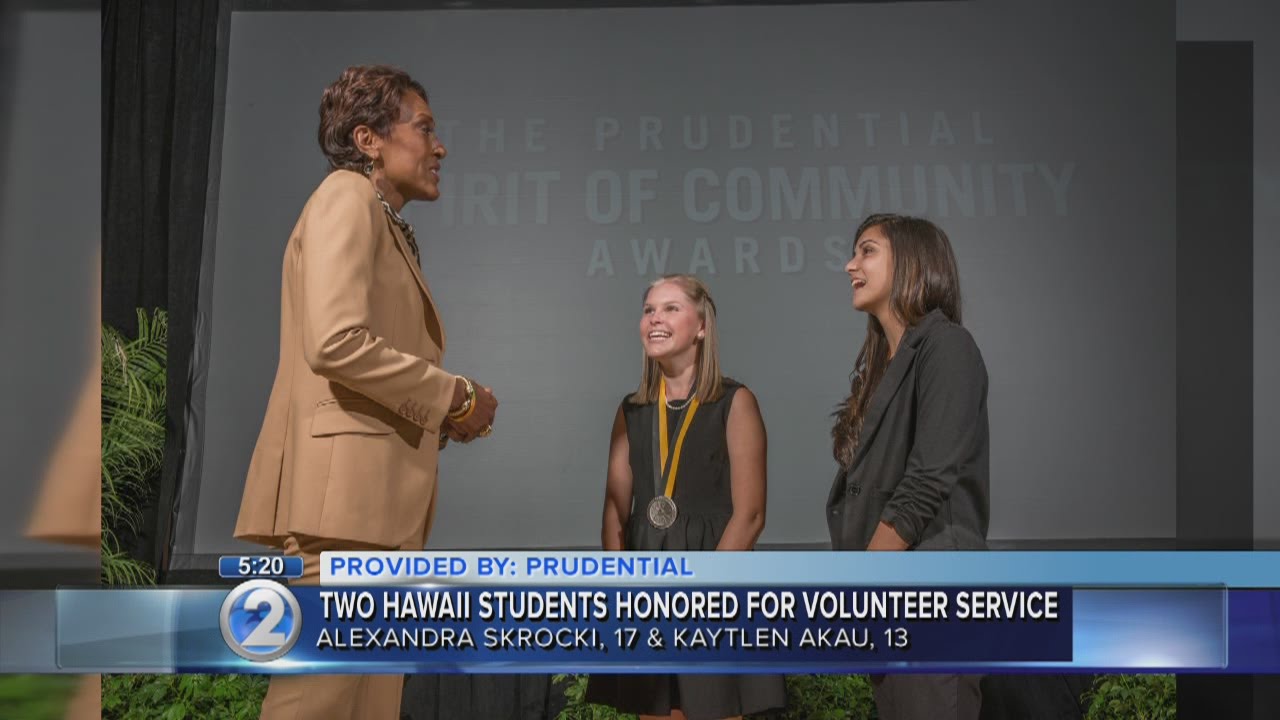 Hawaii students honored in Washington, D.C. for volunteer work