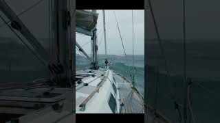 “A comparative illustration of sailing between a rough sea and a calm sea.”